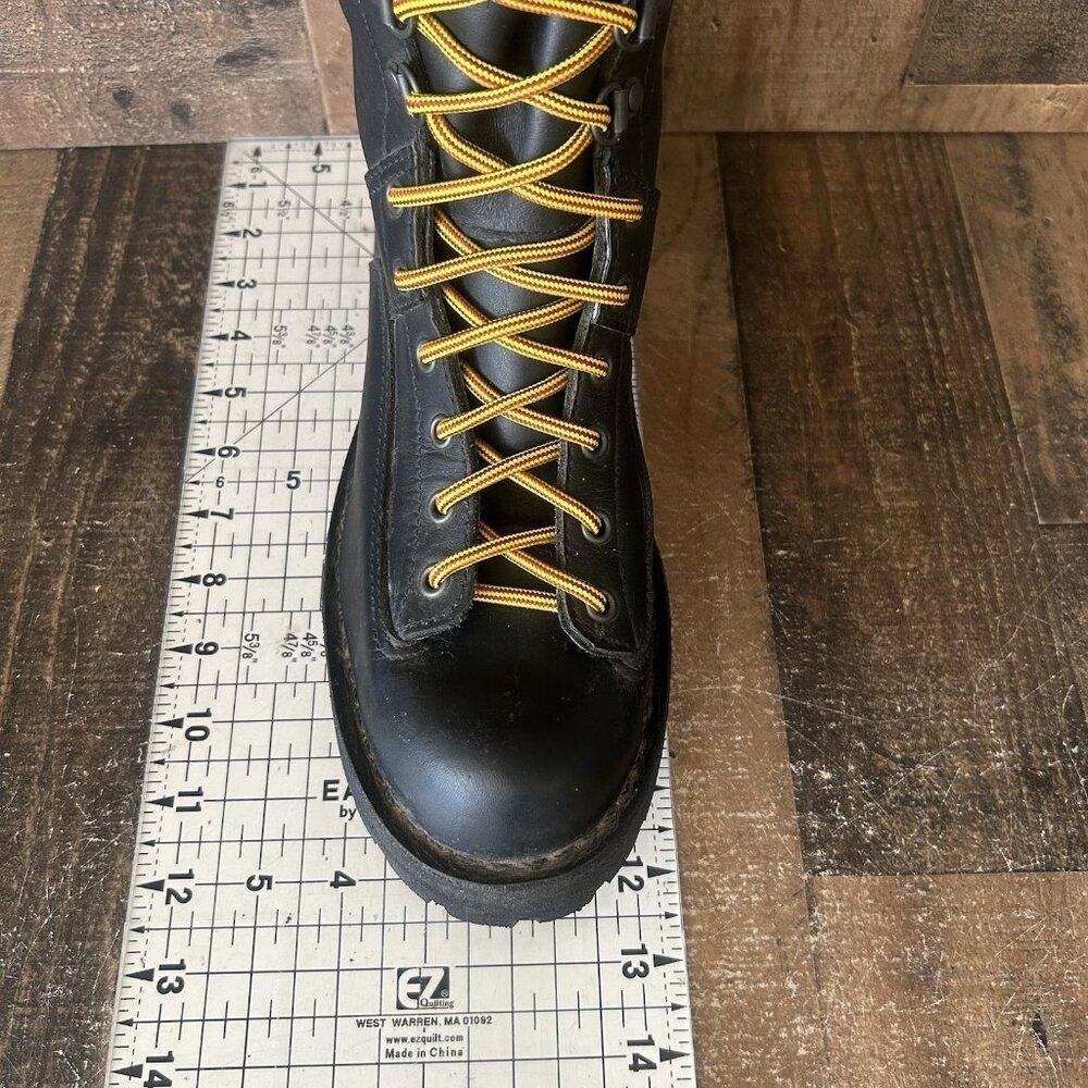 Danner Black Boots with Yellow Laces - Picture 4 of 12